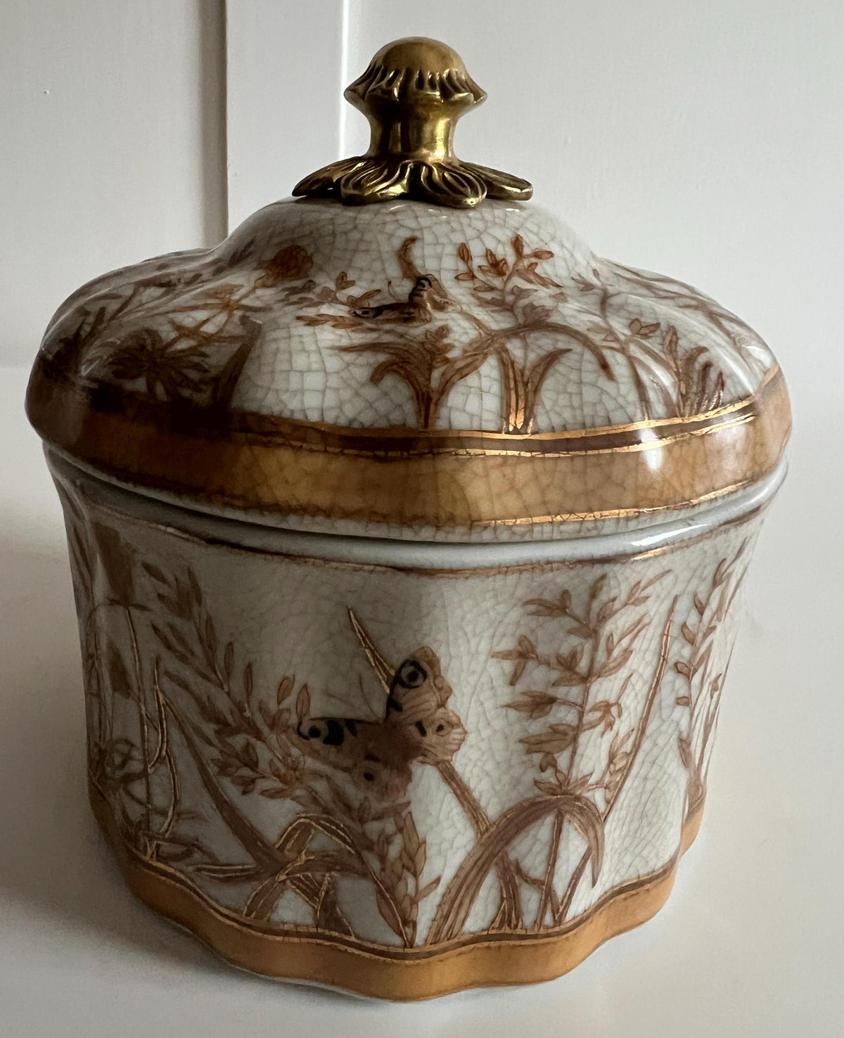 Butterfly Garden Hand-Painted Keepsake Jar