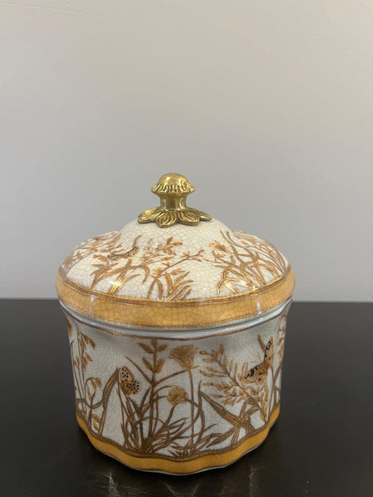 Butterfly Garden Hand-Painted Keepsake Jar