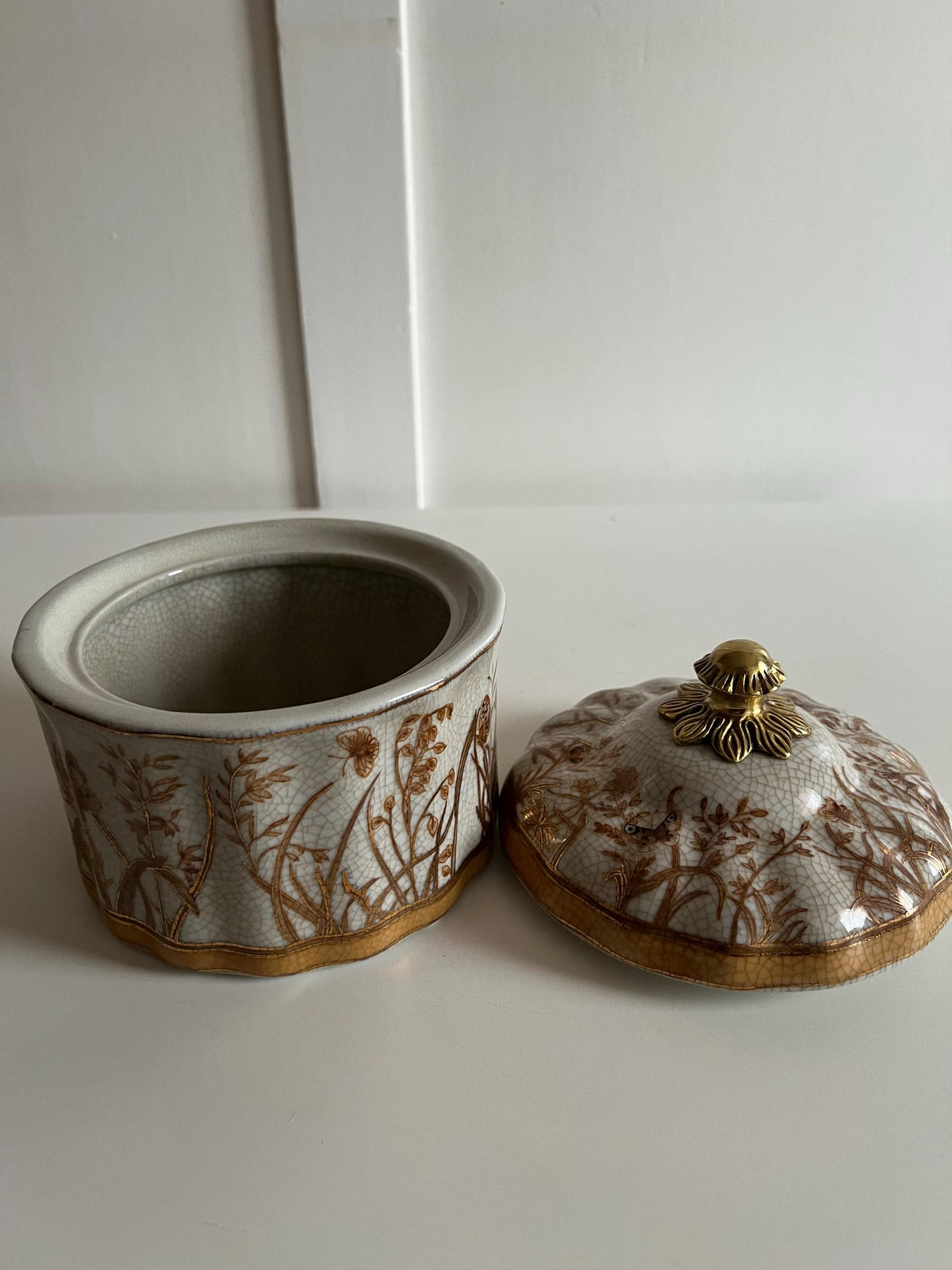 Butterfly Garden Hand-Painted Keepsake Jar