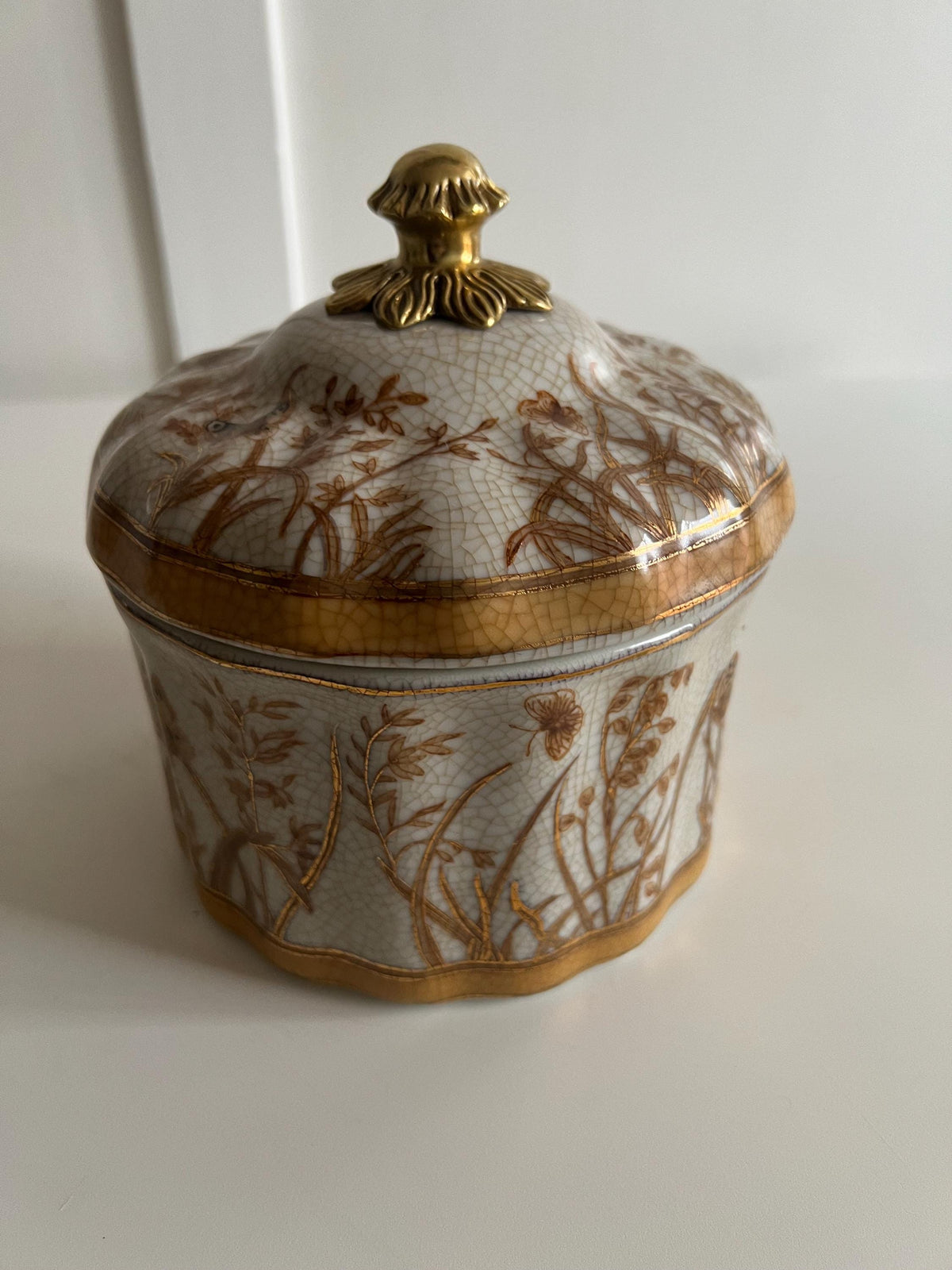 Butterfly Garden Hand-Painted Keepsake Jar