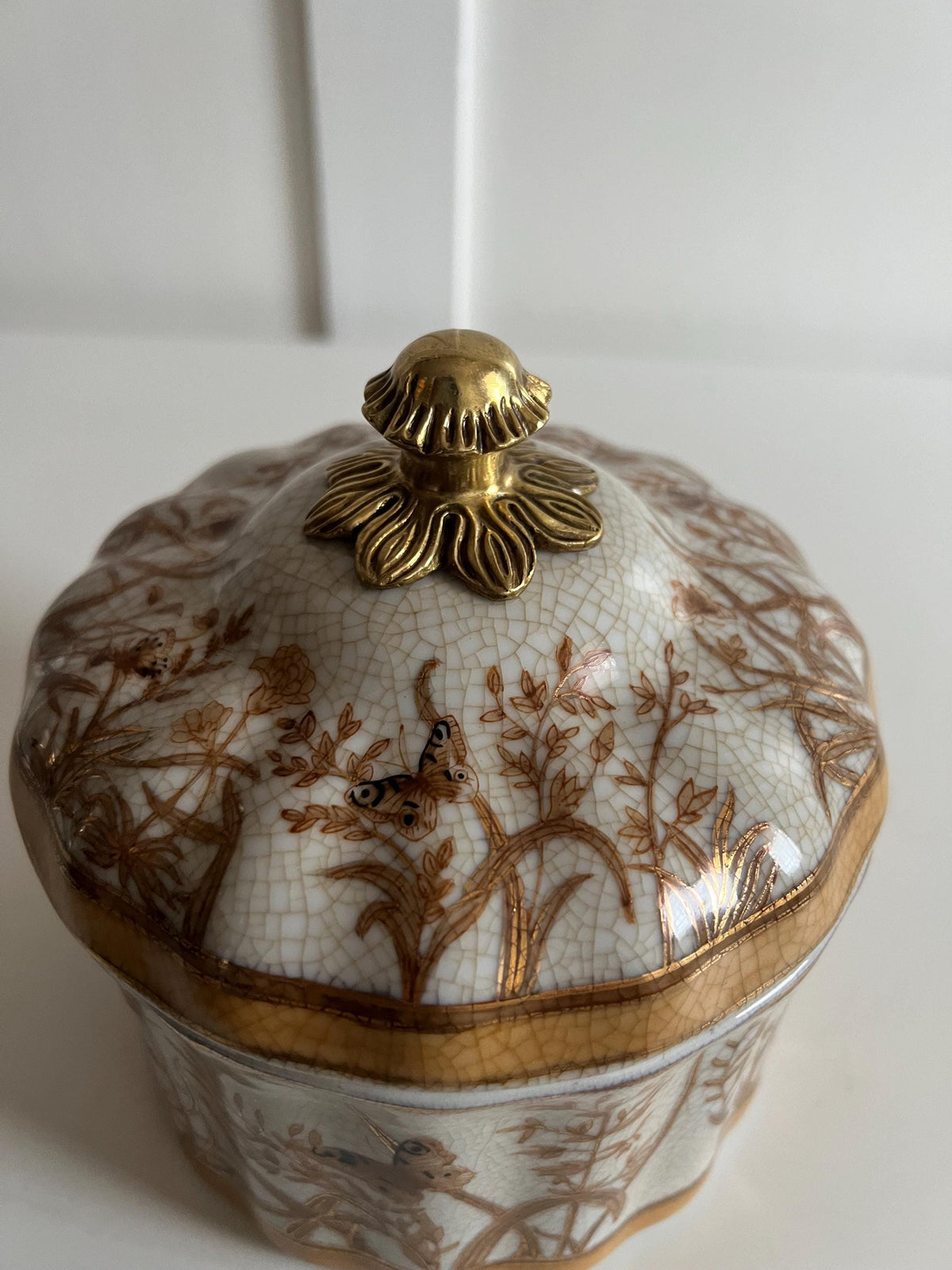 Butterfly Garden Hand-Painted Keepsake Jar