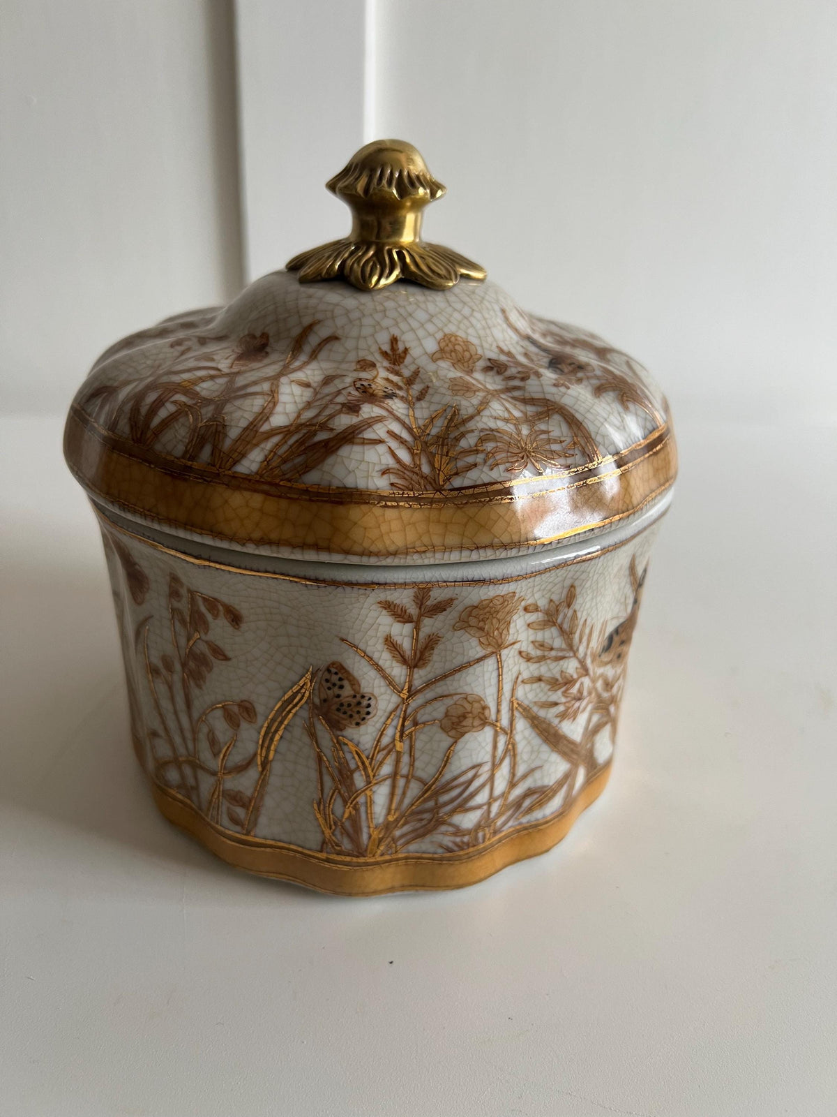 Butterfly Garden Hand-Painted Keepsake Jar